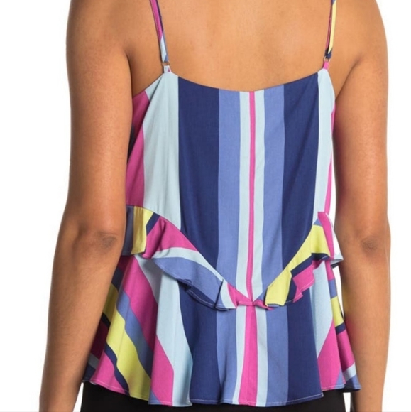 Parker asymmetrical striped top size medium NWT $258 - Picture 4 of 9